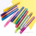 Glitter Color Marker Marcadores permanent glitter color acrylic marker marcadores Factory